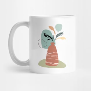 Abstract flower vase Mug